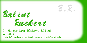 balint ruckert business card
