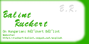 balint ruckert business card